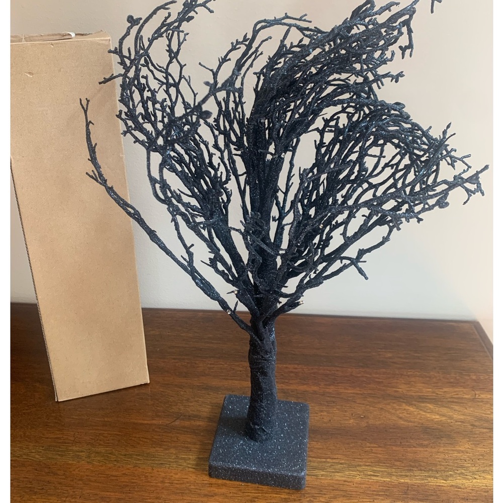 24 Inch Prelit Halloween Tree Decor with Timer - Picture 5 of 9